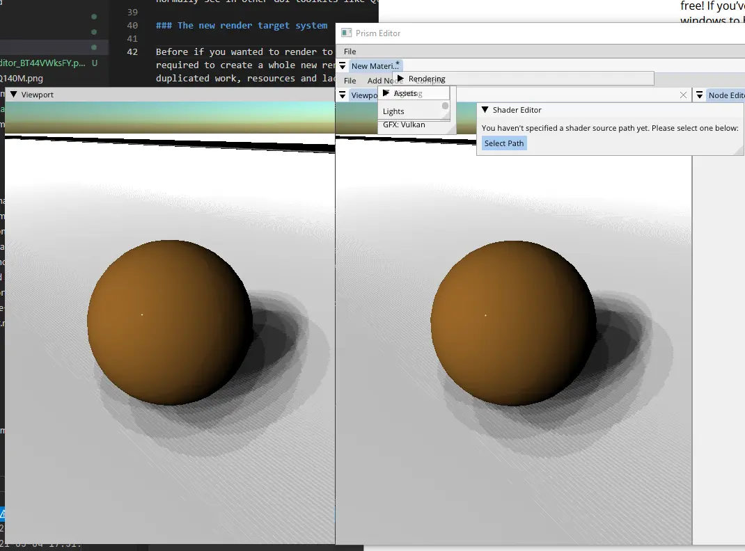 Screenshot of two viewports open at the same time